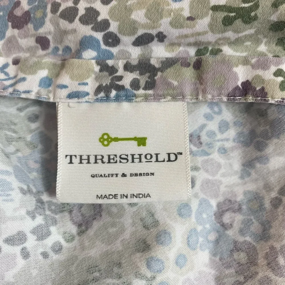 Threshold Flat Sheet w/ 2 pillowcases Queen floral